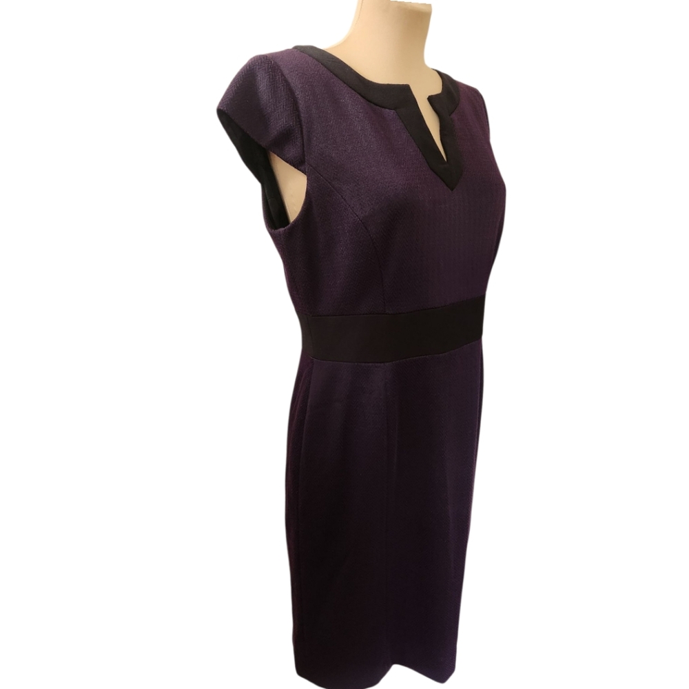 BETSY & ADAM Cap Sleeve Sheath Dress - Size 4 - Picture 5 of 14